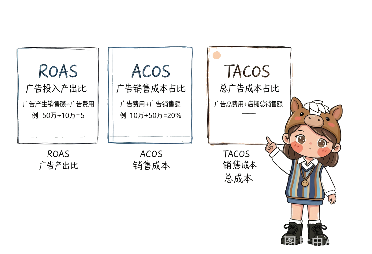 三大指标：ROAS / ACOS / TACOS