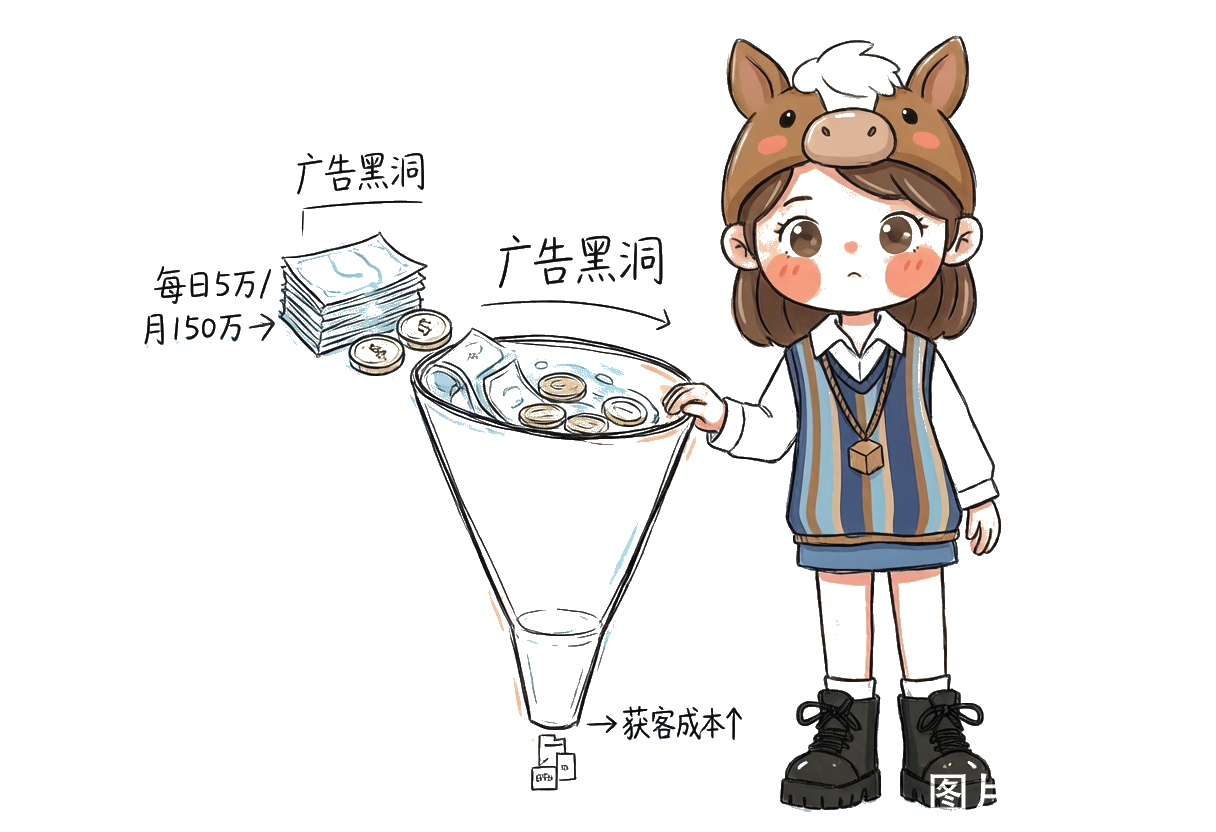 每天投广告5万、一个月150万，效果后验证，获客成本越来越高——广告成现金流黑洞