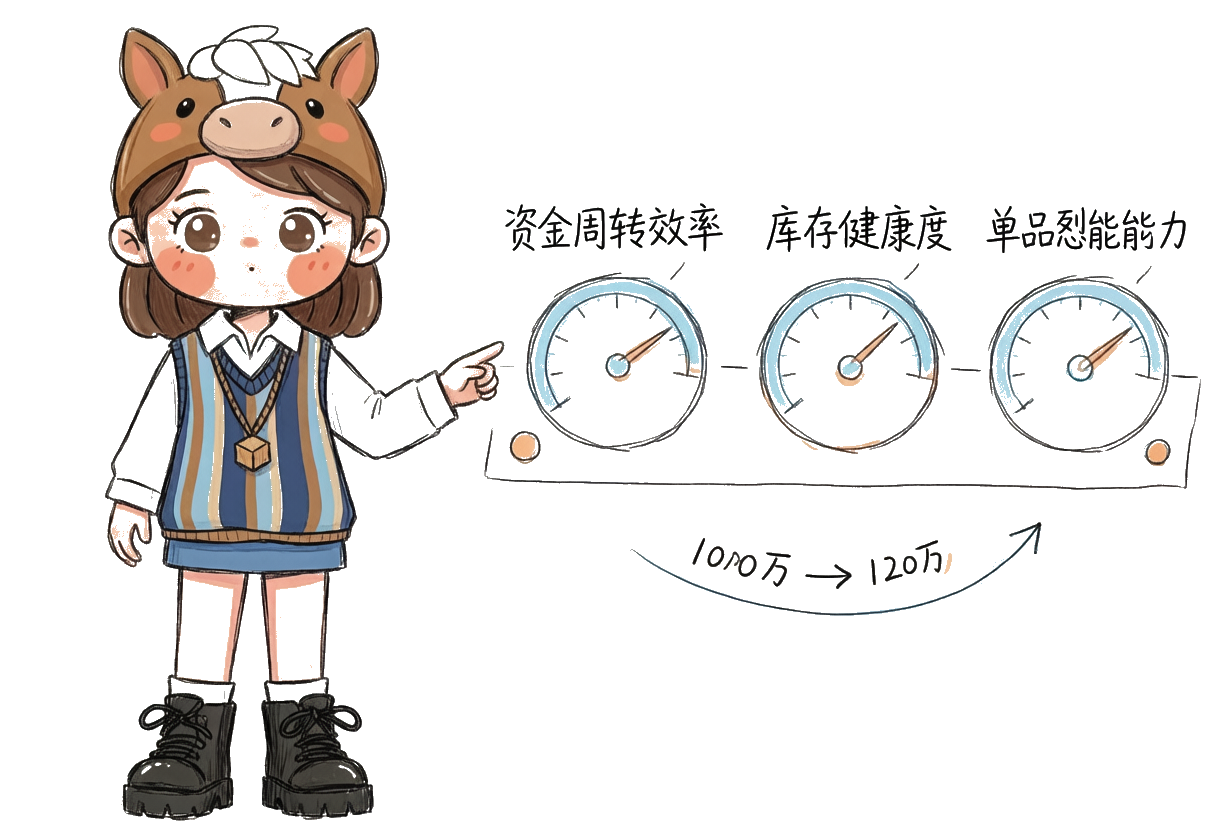 现金流管理模型：资金周转效率、库存健康程度、单品盈利能力三大指标一体化