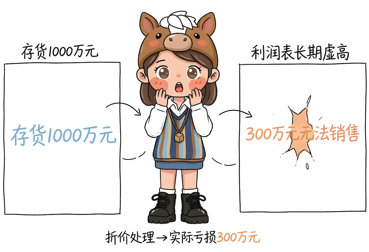 Gimi:存货1000万的账面幻觉与300万无法销售的隐匿亏损