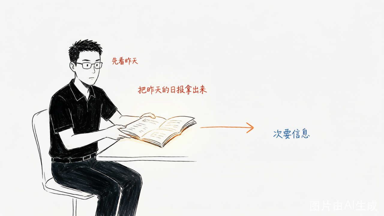 顾问把昨天的日报推到老板面前：我们先看昨天