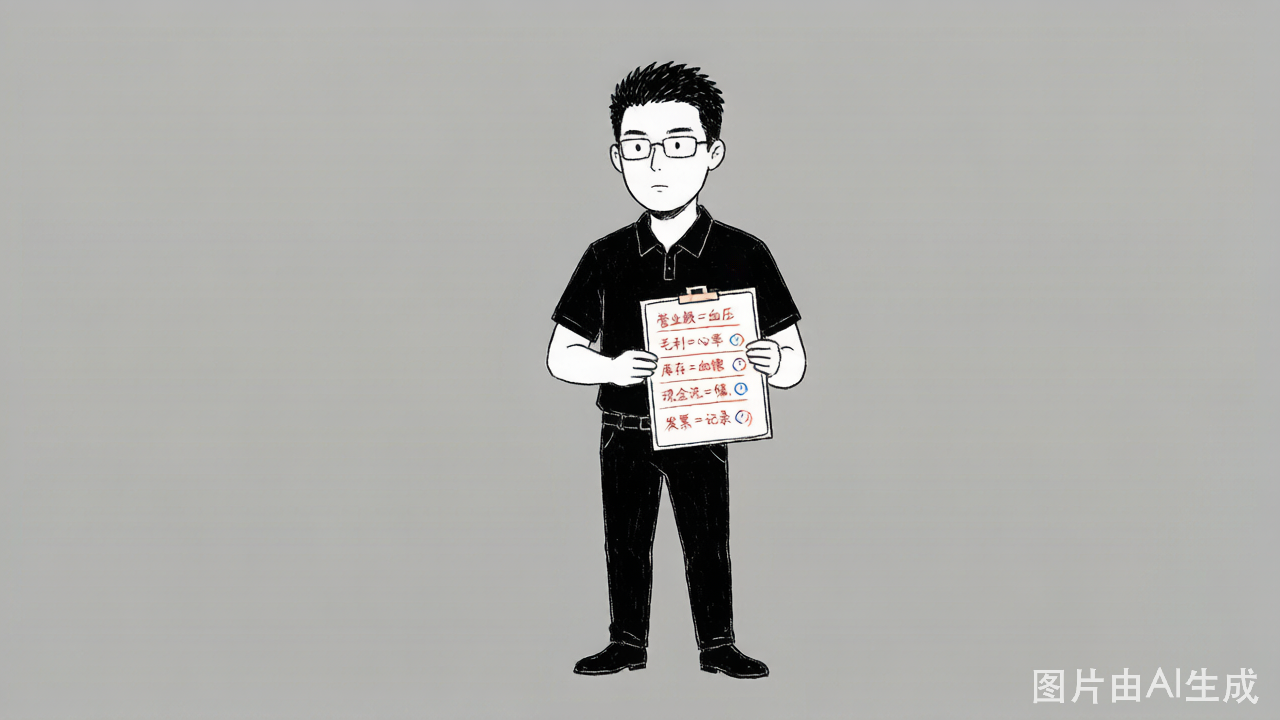 五个经营数字，就是企业的五项体检指标