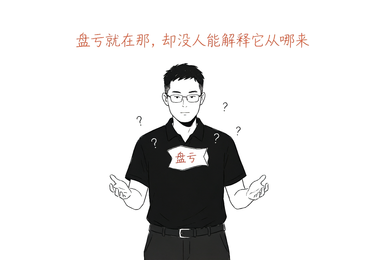 盘亏就在那里，却没人能解释它从哪里来