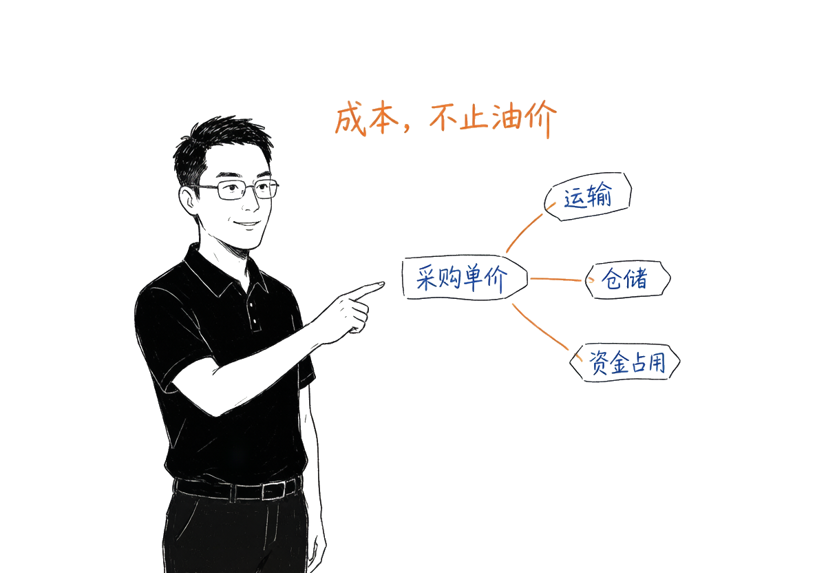 采购综合成本不止油价