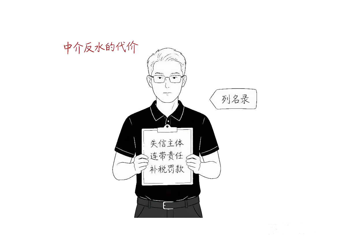 中介反水的代价：失信主体+连带责任+补税罚款