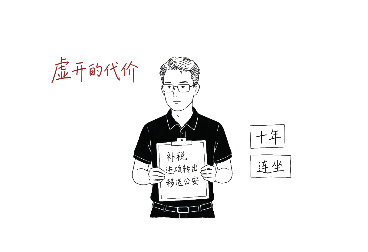 虚开的代价：补税+进项转出+移送公安+连坐