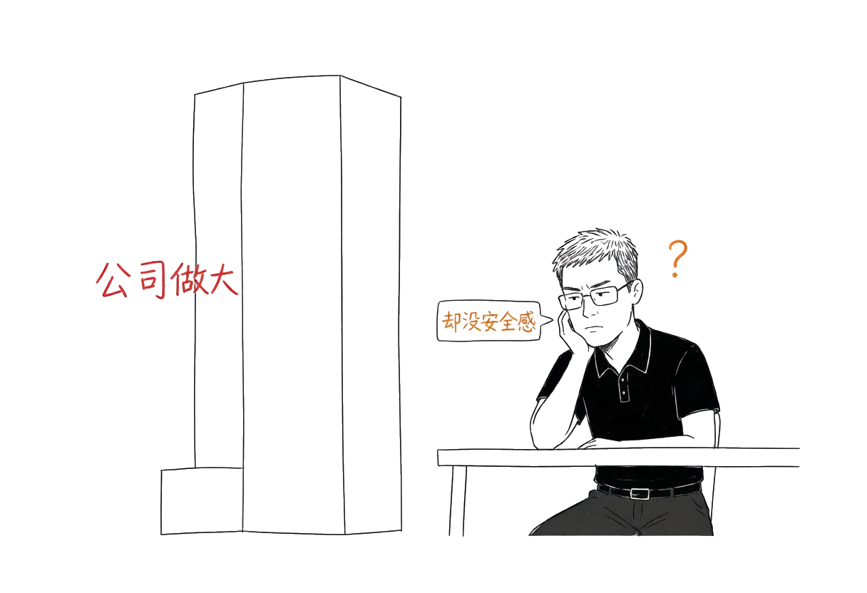 公司越做越大,老板却越来越没安全感