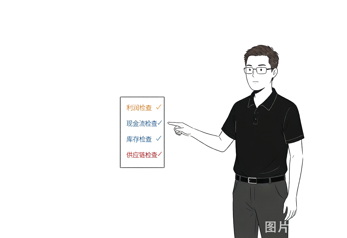 经营检查：利润、现金流、库存、客户、供应链