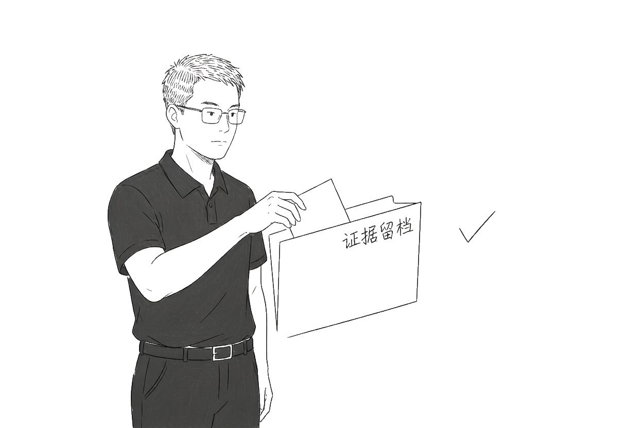 证据在交易发生时就留好：不是等通知来了才翻箱倒柜