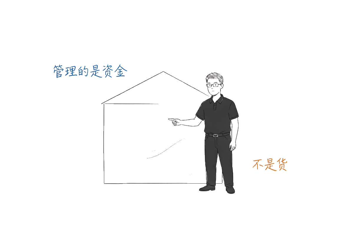 真正要管理的，不是仓库里的货，而是货背后的资金