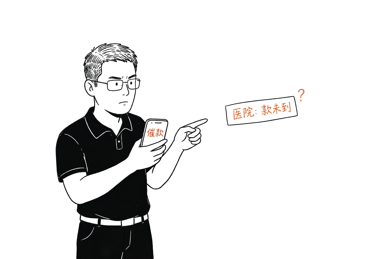 医院一直欠款，老板每天在催款