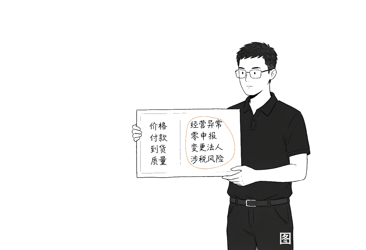 供应商管理不再是价格和到货：经营异常、零申报、变更法人都要盯