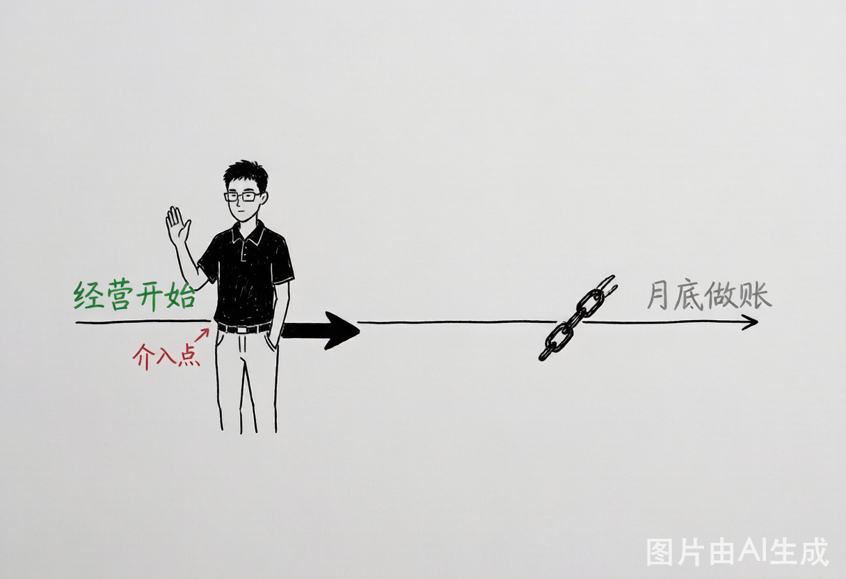 财税在经营起点就该介入，不是月底才做账
