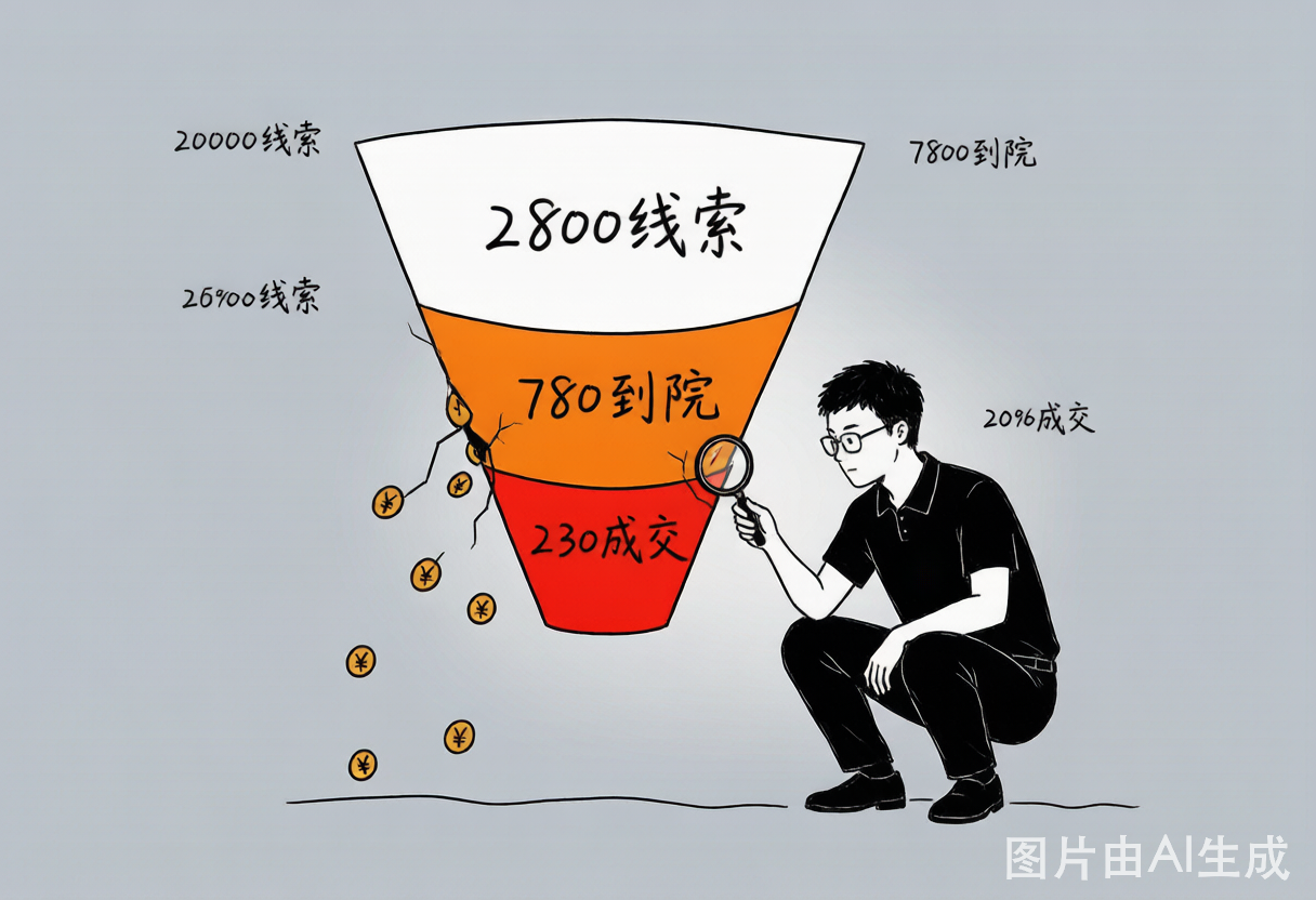 获客漏斗：从2800条线索到230人成交，利润在每一层悄悄流失