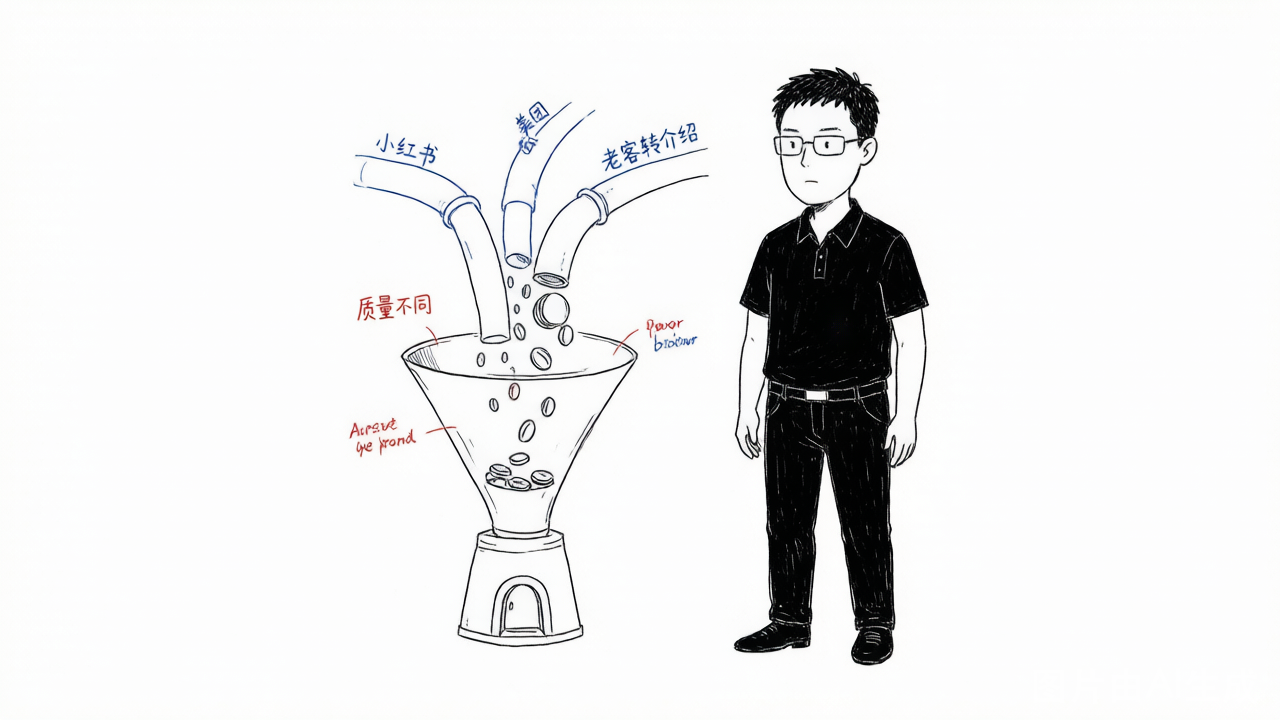 四条渠道像四根水管，流进金库的"客户"质量各不相同