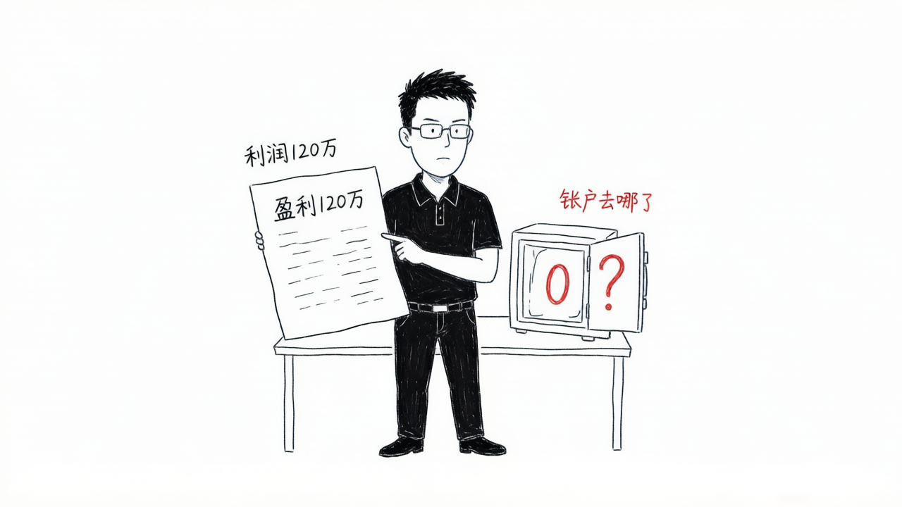 利润表说赚120万，账户却空空如也的悖论