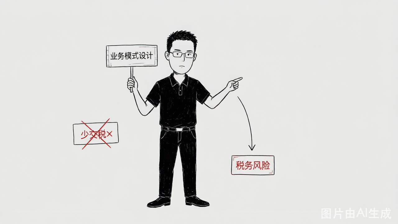 很多老板以为税务风险在"少交税"，其实风险的源头在业务模式设计