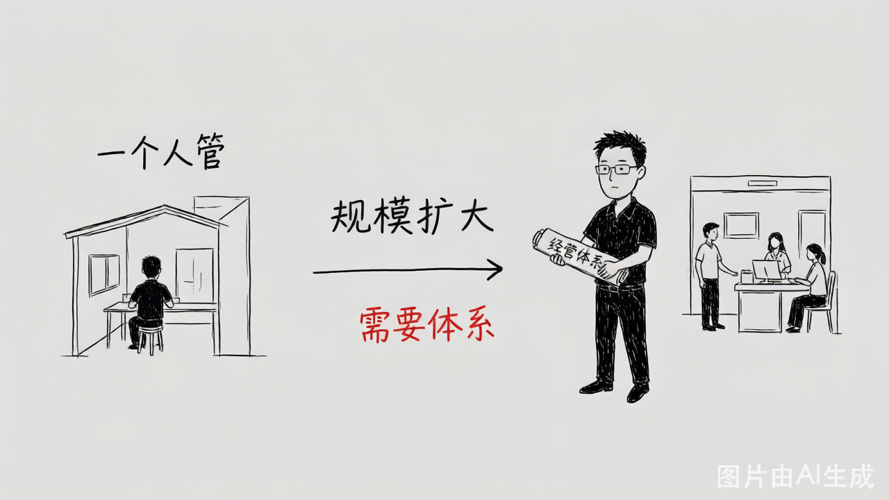 企业越长越大，原来的"一个人管"开始失灵，李小虎递上经营体系蓝图