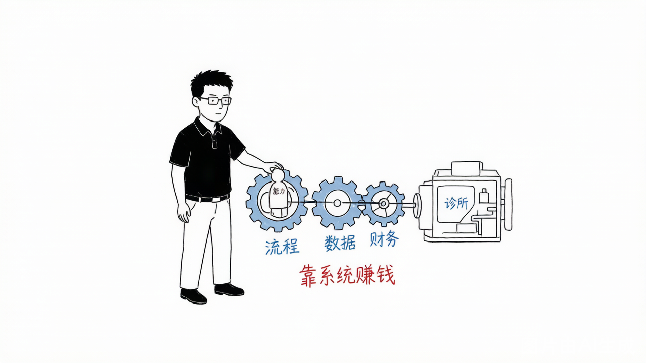 李小虎把个人能力装进系统齿轮：流程、数据、权限、财务，企业机器自己转