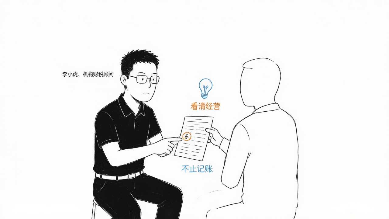 财税顾问帮老板看清经营，而不只是记账报税