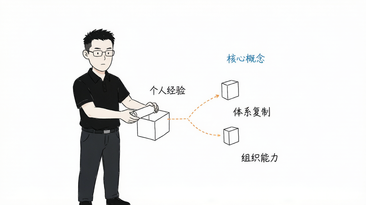 把个人经验装进体系，企业能力大于个人能力