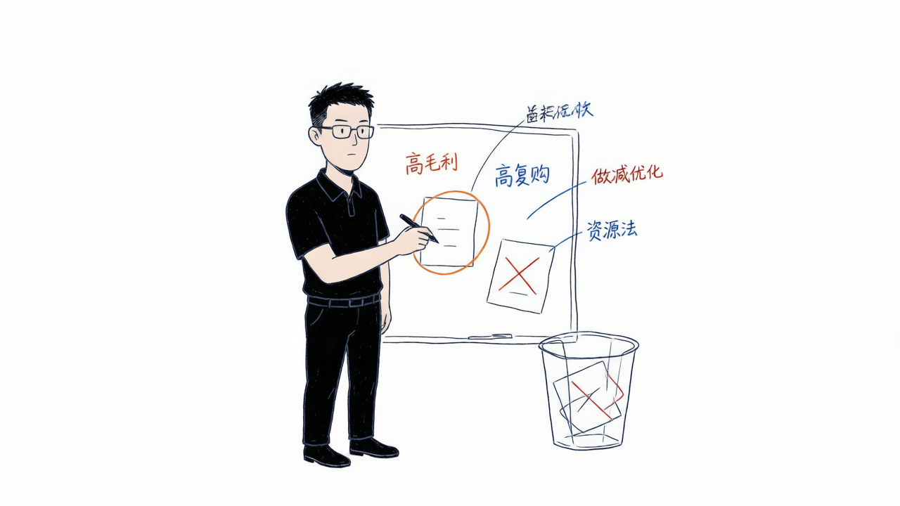 项目不是越多越好，要做盈利筛选