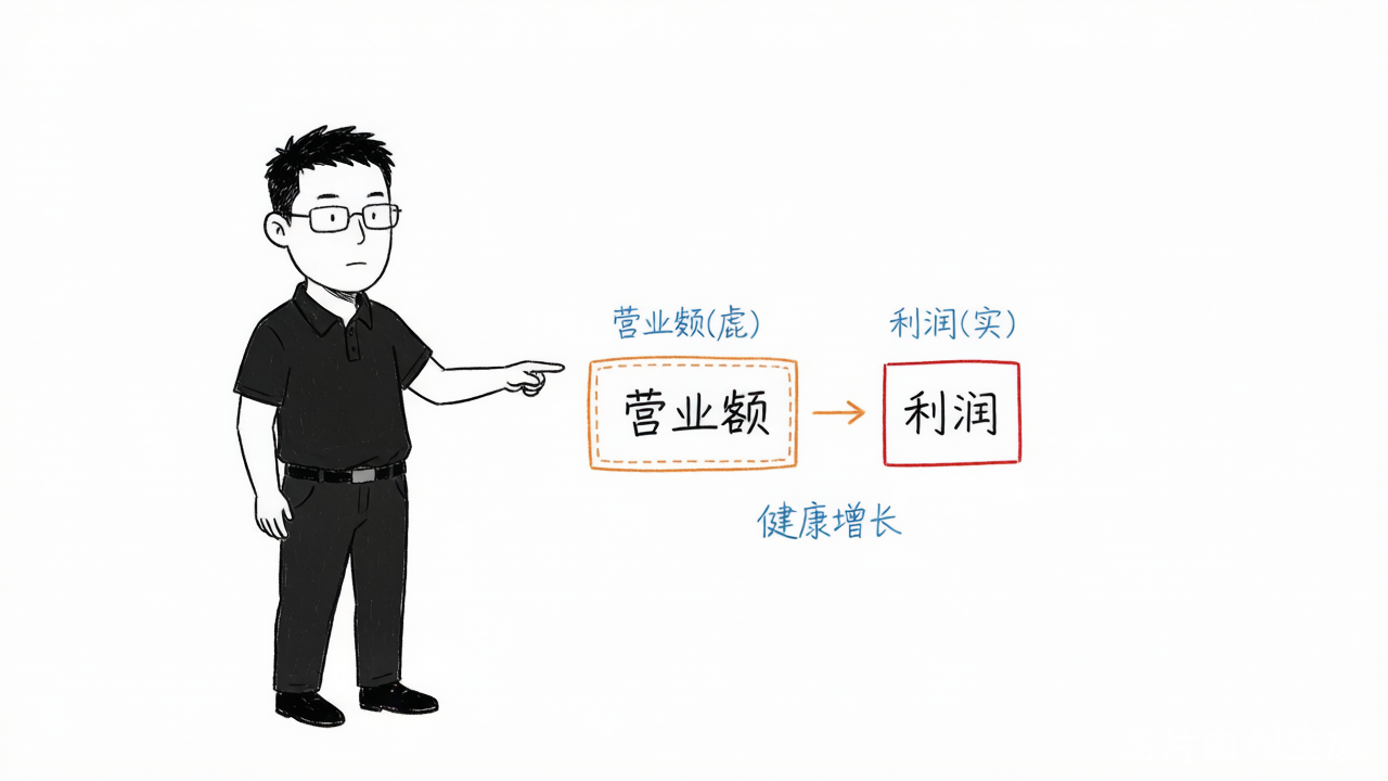 营业额高不等于健康，要看真实利润