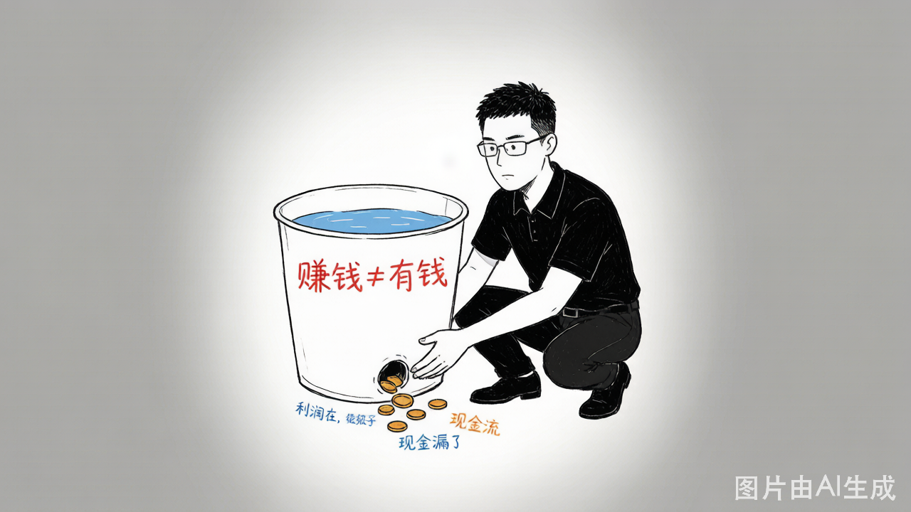 利润的水桶看起来是满的，底部却在漏水——钱没留在账户里
